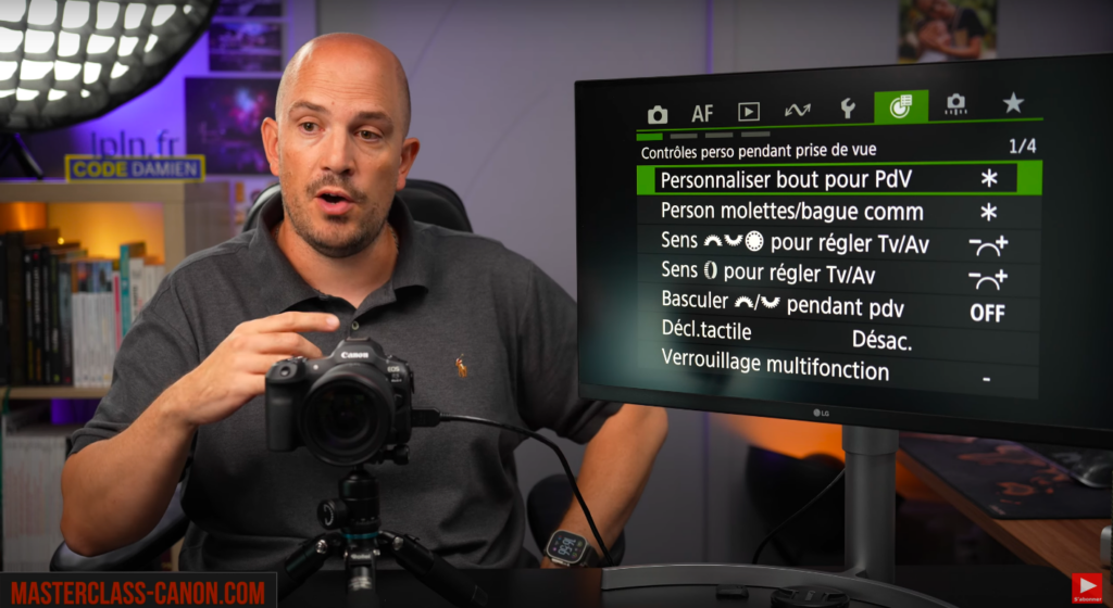 Présentation du nouveau menu sur le Canon R5 Mark II