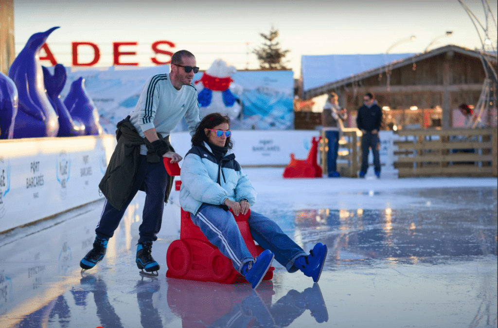 Photo à la patinoire prise avec le Sigma 56mm f1.4 sur un Canon R7